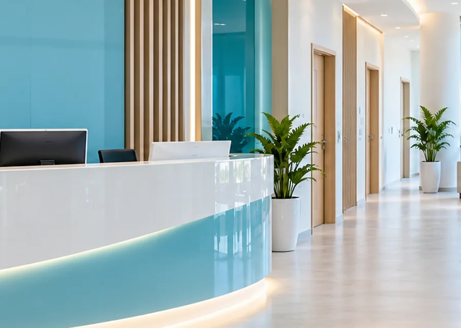 Clinic interior illustration